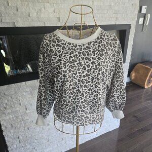 Abercrombie & fitch Leopard Baloon sleeves sweatshirt XS